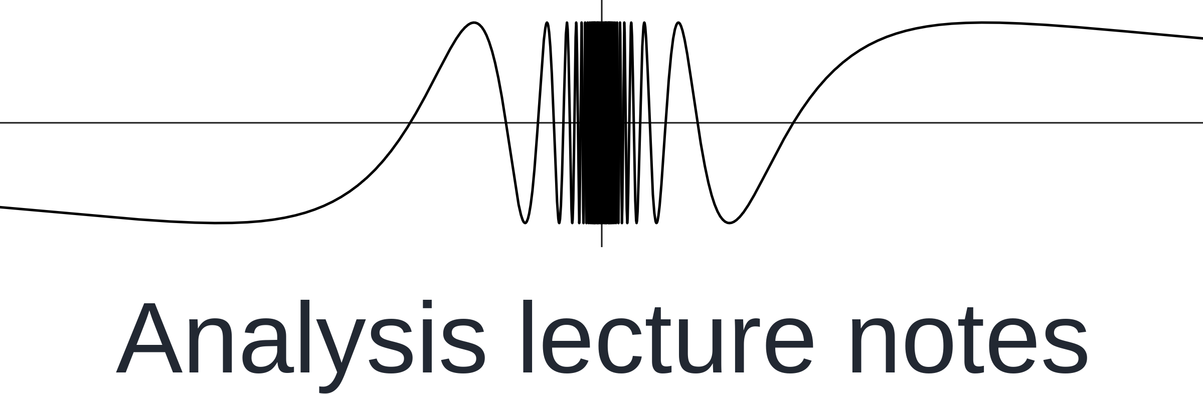 Analysis lecture notes - Home